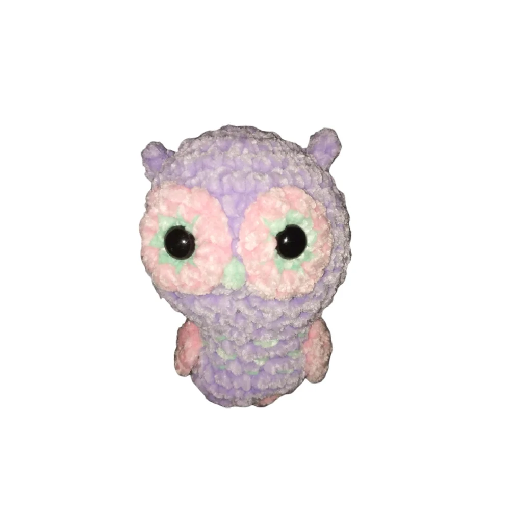 Plush Security Pet Crochet Handmade Stuff Chenille Owl